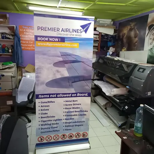 roll-up banner printing in Kenya